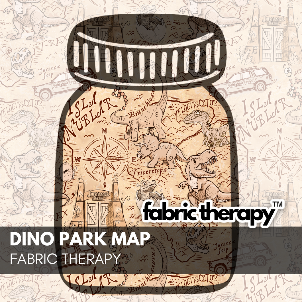 Dino Park Map - Coordinate - R17 Parks & Movies - PRE-ORDER