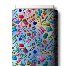 Load image into Gallery viewer, R24 - Sewing Icons Blue - Coord -  Pre-Order
