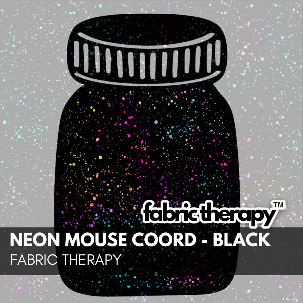 Neon Mouse Black Splatter Coord - Pre-Order