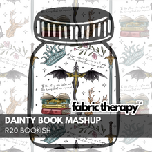 Load image into Gallery viewer, R20 - Dainty Book Mashup - White - Bookish Pre-Order
