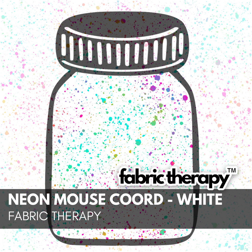 Neon Mouse White Splatter Coord - Pre-Order
