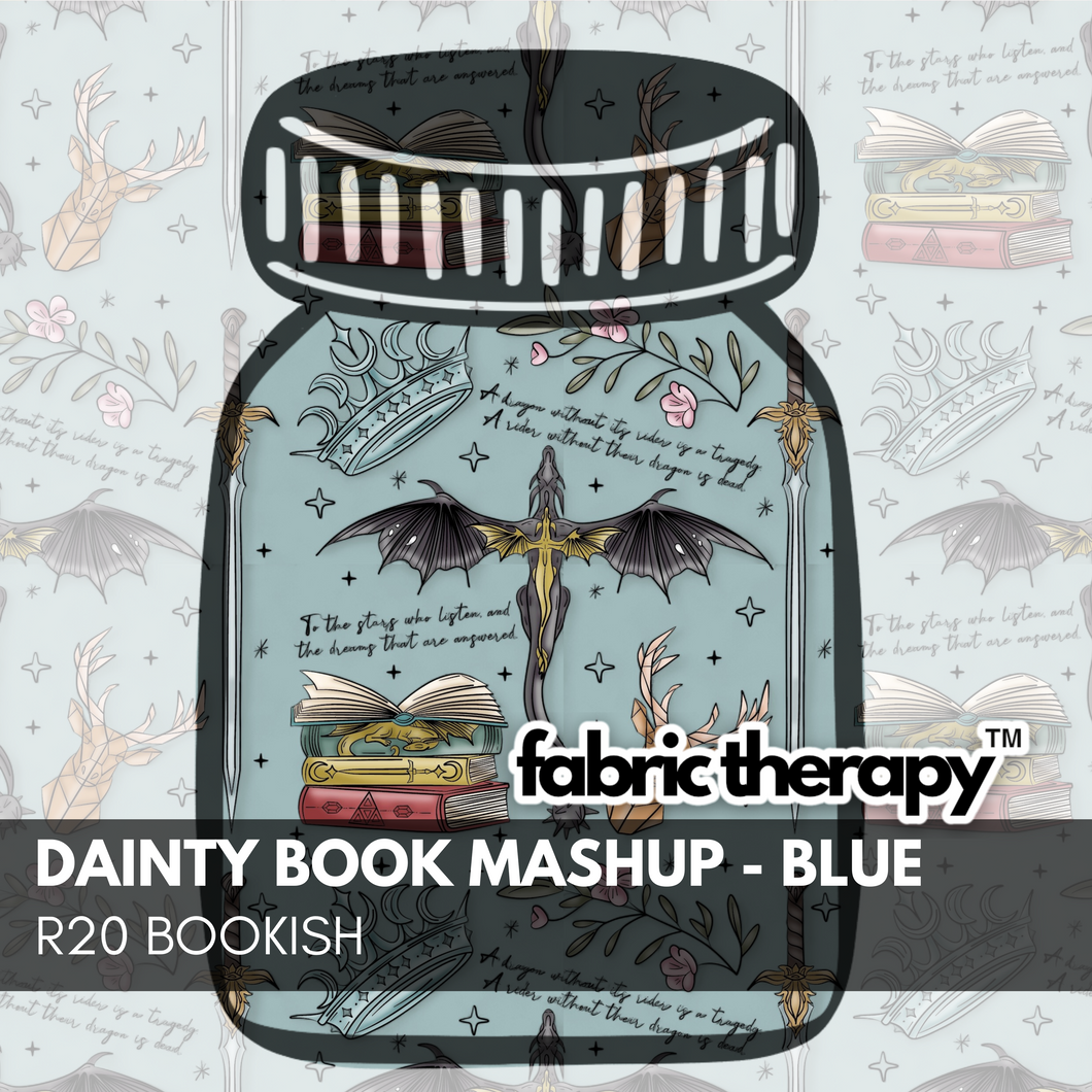 R20 - Dainty Book Mashup - Blue - Bookish Pre-Order