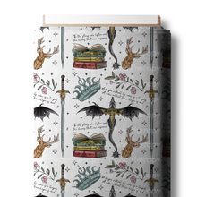 Load image into Gallery viewer, R20 - Dainty Book Mashup - White - Bookish Pre-Order
