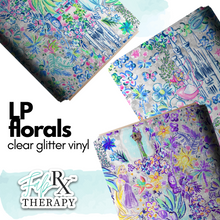 Load image into Gallery viewer, LP Florals - Clear Glitter Vinyl - RETAIL
