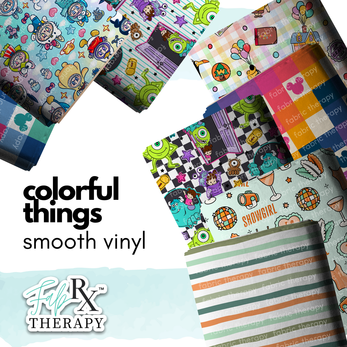 Colorful Things - Smooth Vinyl – Fabric Therapy