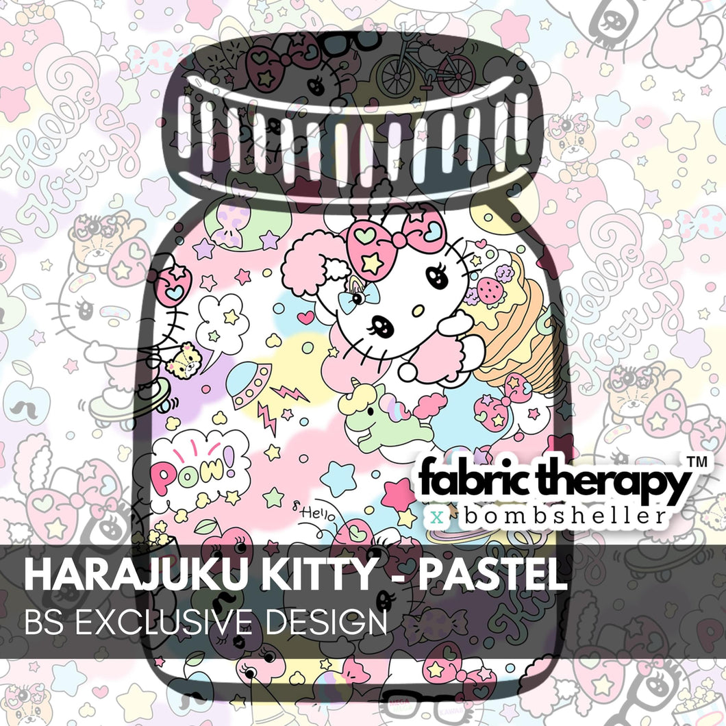 Harajuku Kitty - Pastel - BS3 - Fabric Therapy™️ x Bombsheller Collection - PRE-ORDER