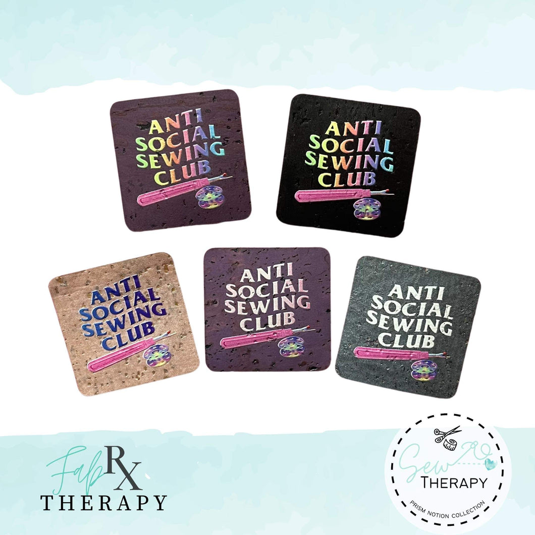 Anti-Social Sewing Club Labels - 5 pk - RETAIL