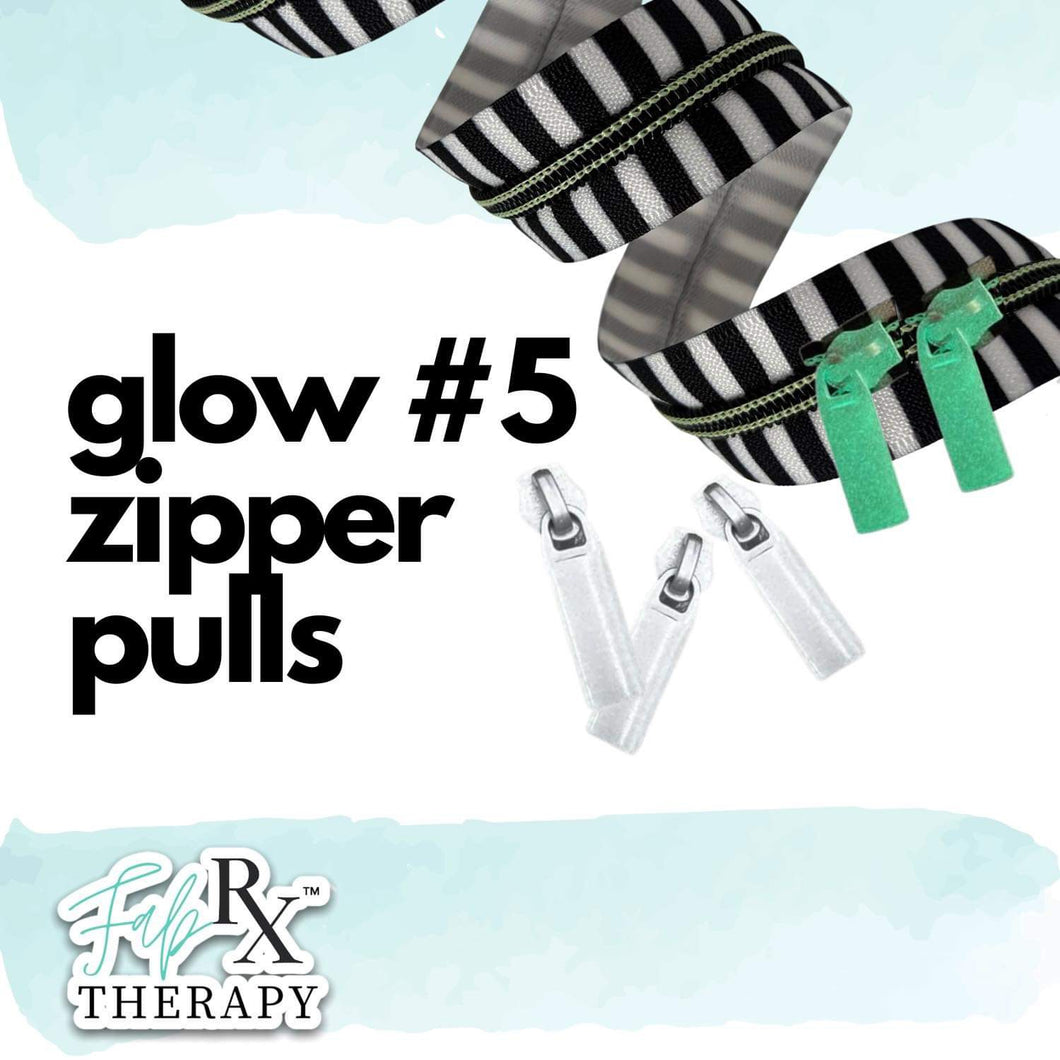 Glow In The Dark #5 Zipper Pulls - RETAIL
