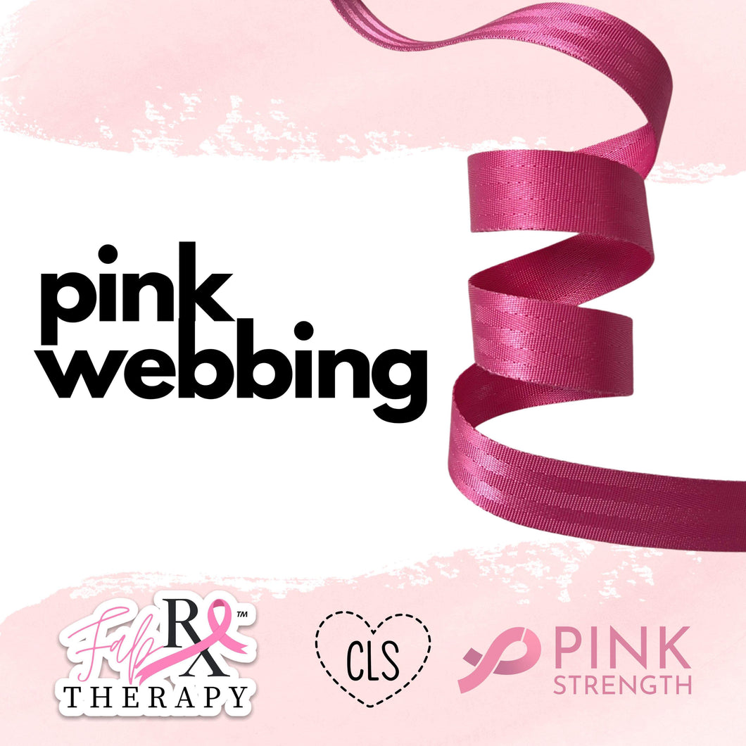 Pink Webbing - 3 Yard Bundle - Pink Charity Collection - RETAIL