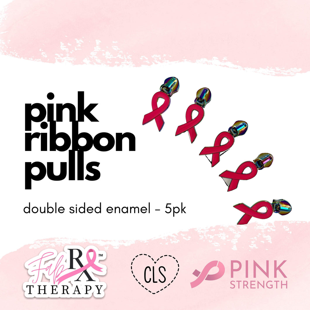Pink Ribbon Pulls - 5 pk - Pink Charity Collection - RETAIL