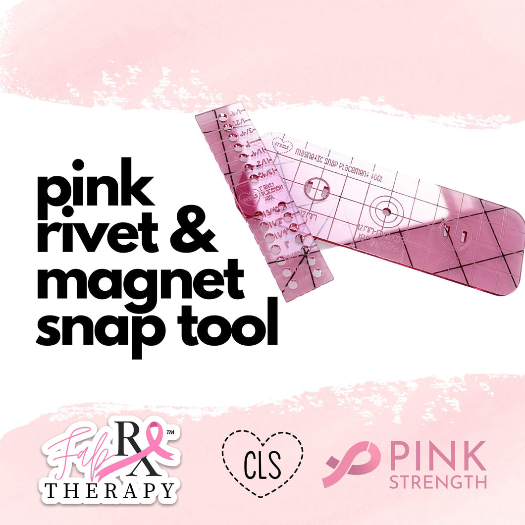 Pink Rivet and Magnet Snap Tool - Pink Charity Collection - RETAIL