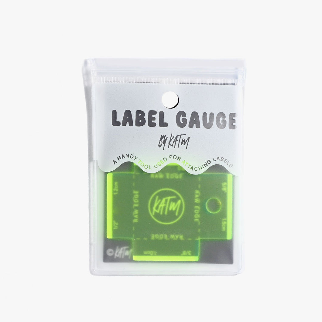 Label Placement Gauge Tool - Yellow - Retail