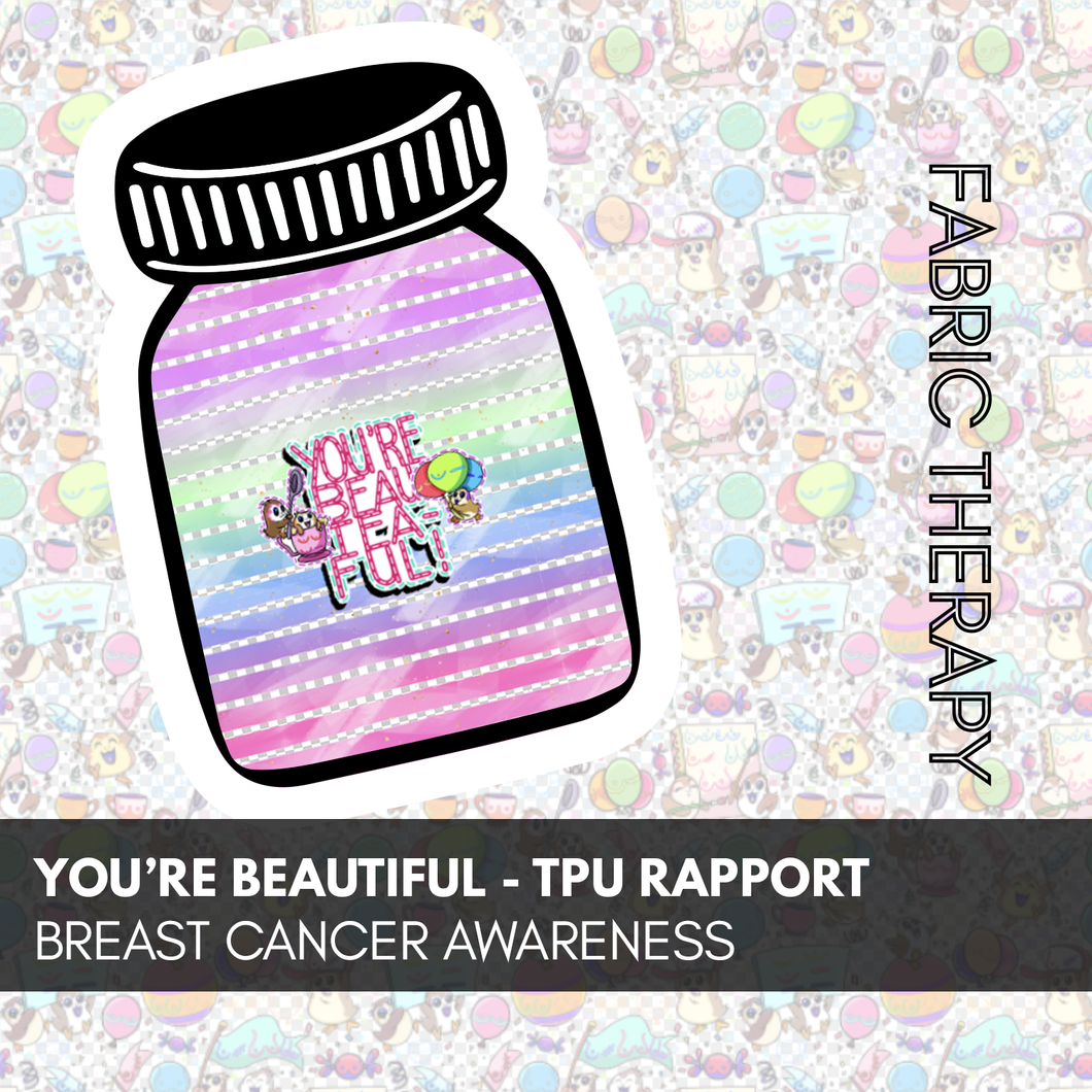 You're Beautiful - Breast Cancer Awareness Vinyl Rapports - RETAIL