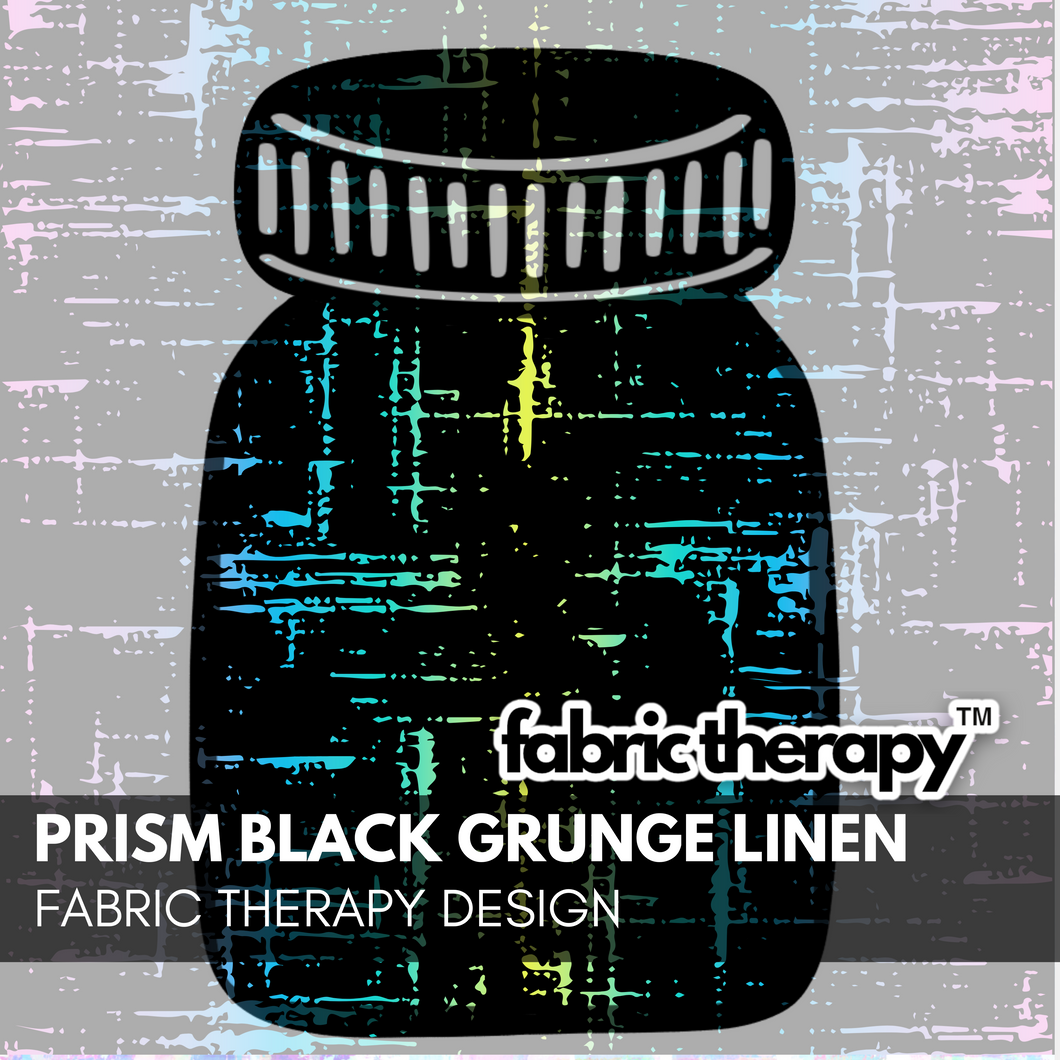 Prism Black Grunge Linen - Fall Non-Inspired Designs - Coordinate - PRE-ORDER