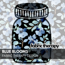 Load image into Gallery viewer, Blue Blooms (Black) Fall Non-Inspired Designs - Main - PRE-ORDER
