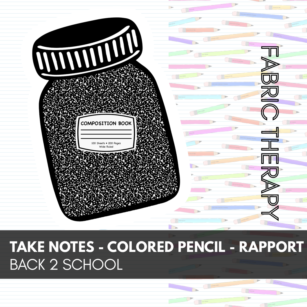 Take Notes - Colored Pencil - Rapport - Back 2 School - RETAIL