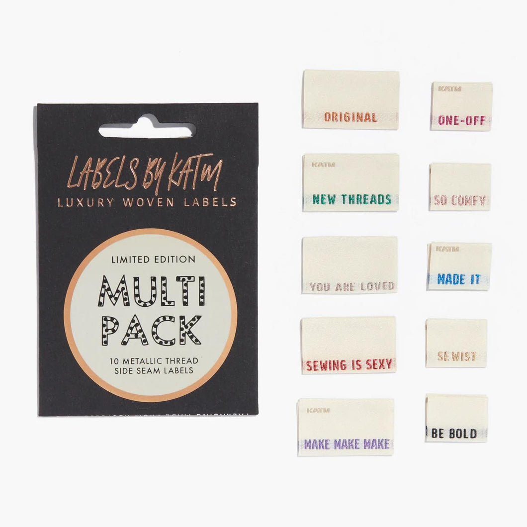Limited Edition Metallic Multi Pack - Woven Labels Retail