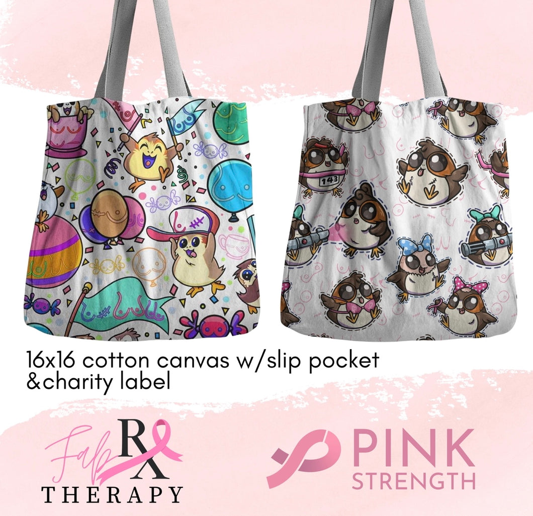 Fabric Therapy™️ x Pink Strength Exclusive Tote Bag - Retail