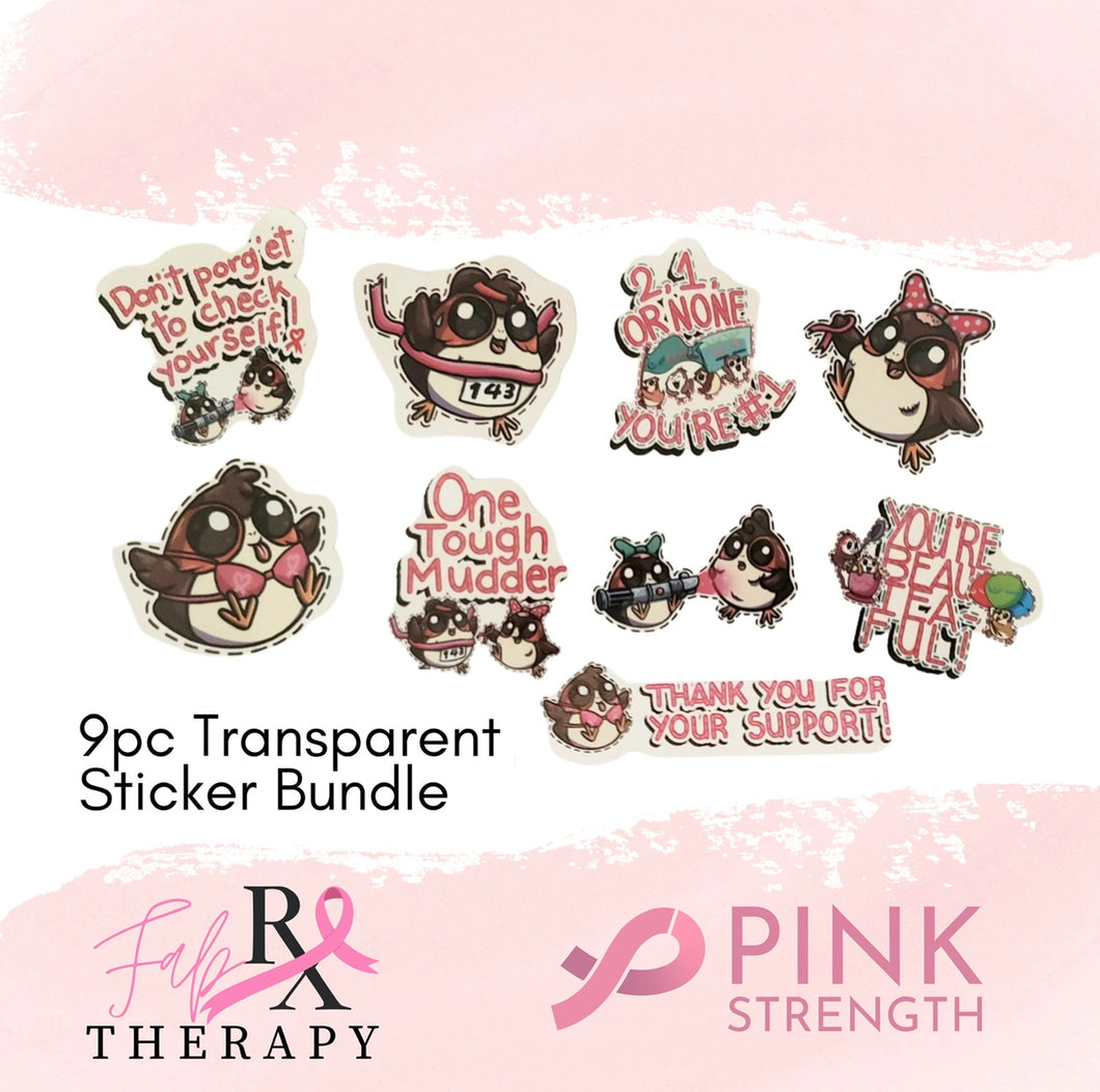 Fabric Therapy™️ x Pink Strength Sticker Collection - Retail